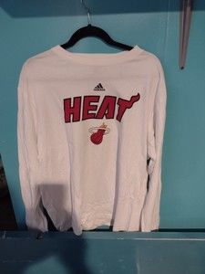 Addas Miami Heat Long Sleeve Shirt Sz. L